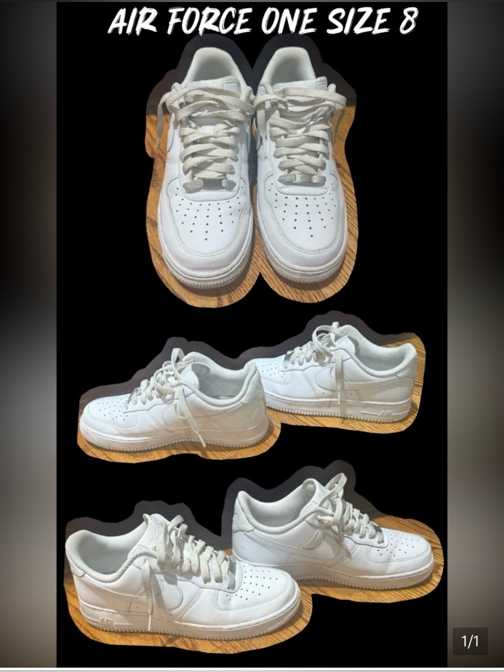 Men's White Low-Top Sneakers - Classic Athletic Nike Air Force one